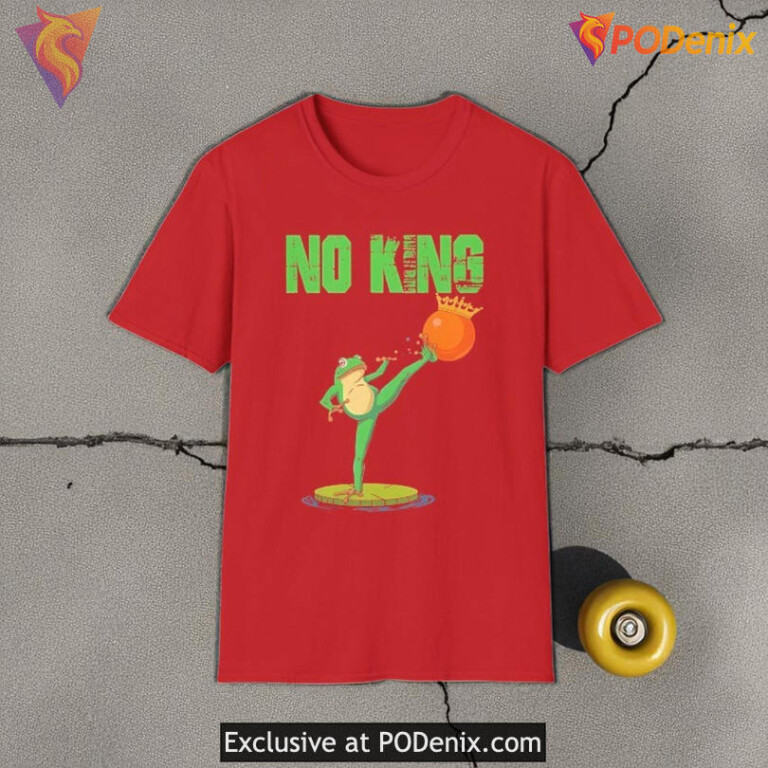 No Kings Protest T Shirt Portland Frog Activist Graphic Tee for Protest Supporters - 3
