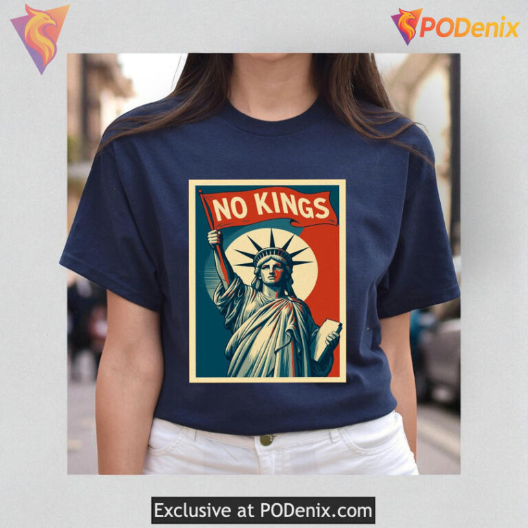 No Kings Trump Shirt Statue of Liberty Protest Sweatshirt Anti Fascism Design