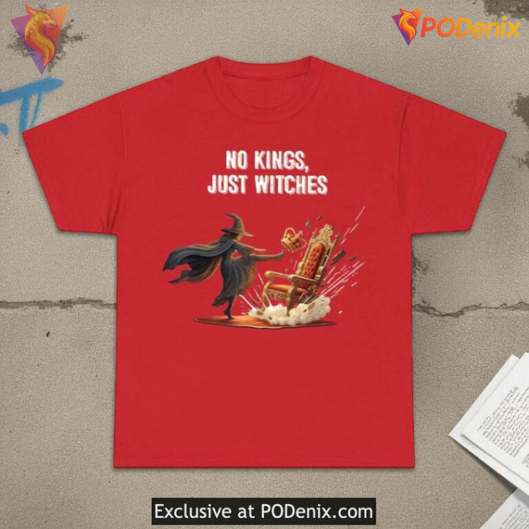 No Kings USA Shirt Feminist Witchcore Anti MAGA Democracy Tee for Women Activists - 1