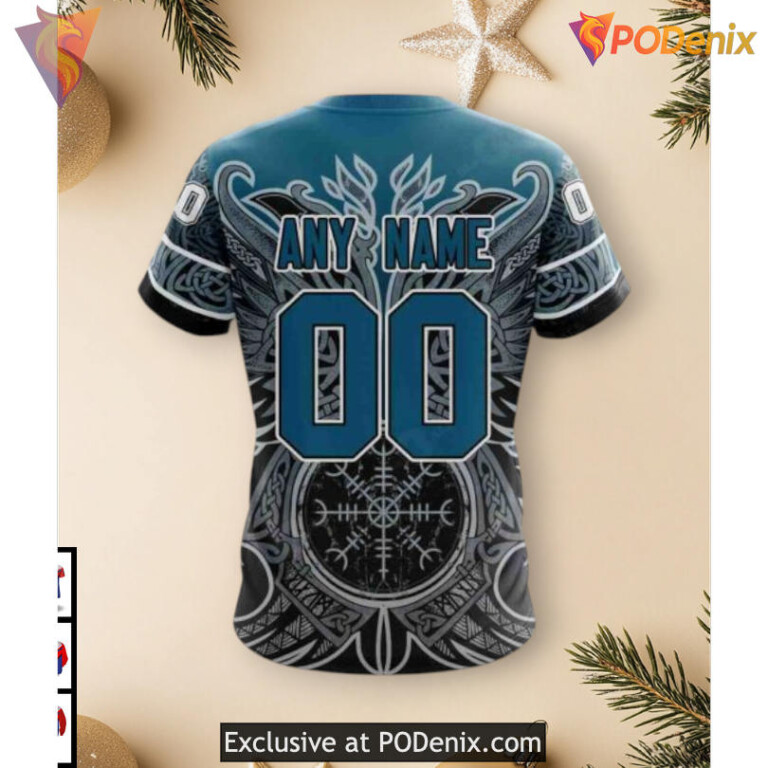 Norse Viking Symbolic Graphic Edition NHL Seattle Kraken Sweatshirt Hoodie 3D - 1