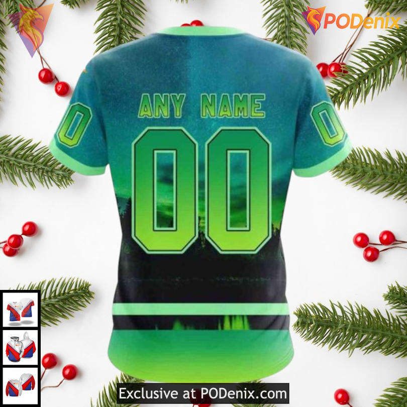 Northern Light Aurora Design NHL Ottawa Senators Full Print Hoodie 3D Northern Light Aurora Design NHL Ottawa Senators Full Print Hoodie 3D