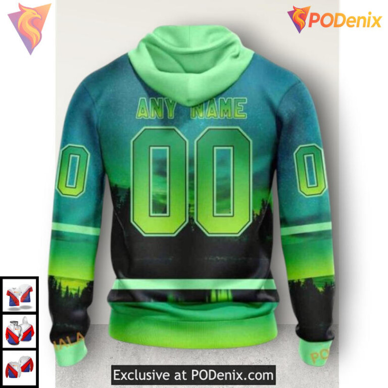 Northern Lights Full Print Style Dallas Stars Full Print Hoodie Custom 3D - 1