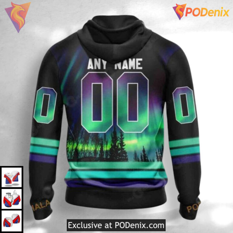 Northern Lights Inspired Theme Dallas Stars All Over Print Hoodie 3D Custom - 1