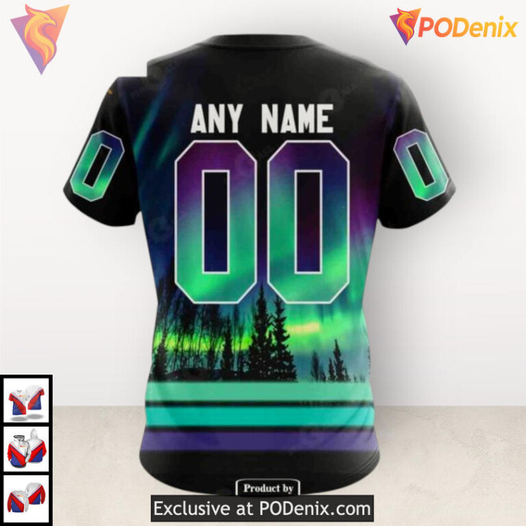 Northern Lights Theme Custom Nashville Predators Hoodie 3D Special Edition - 3