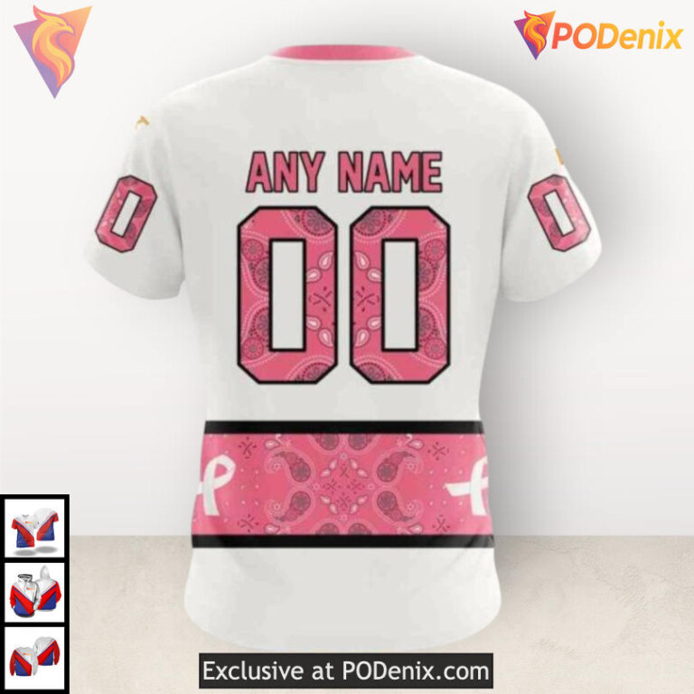 October Pink Ribbon Tribute Nashville Predators 3D Hoodie Breast Cancer Design - 3