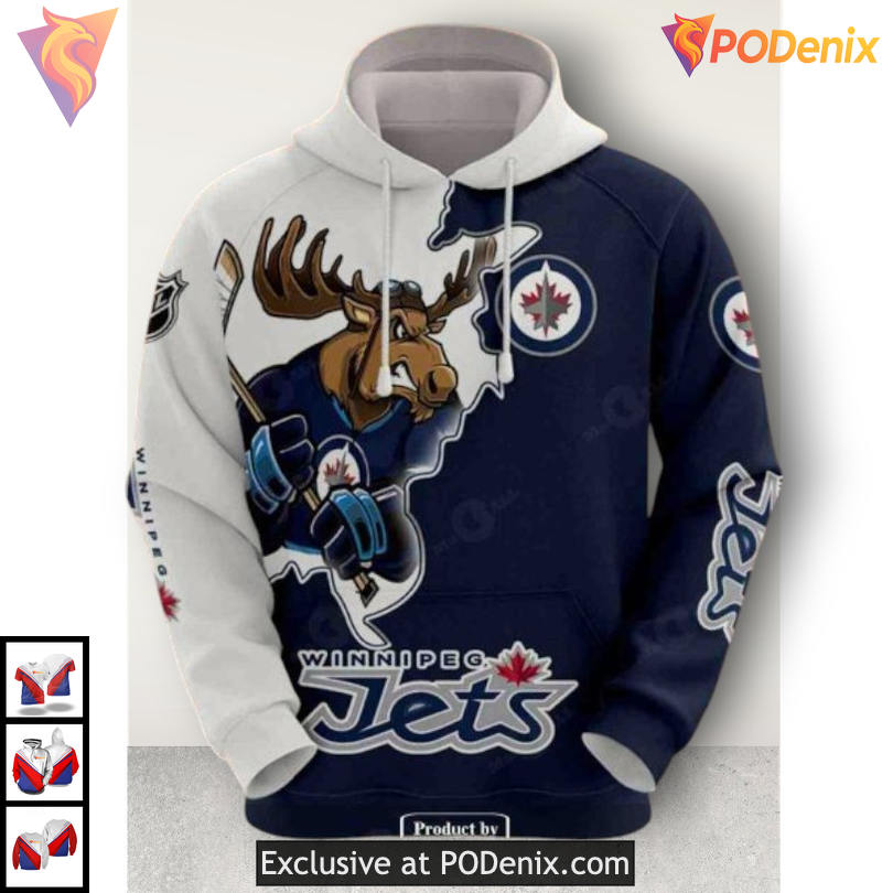 Classic Star Wars Theme Winnipeg Jets Pullover Hoodie Custom 3D Print