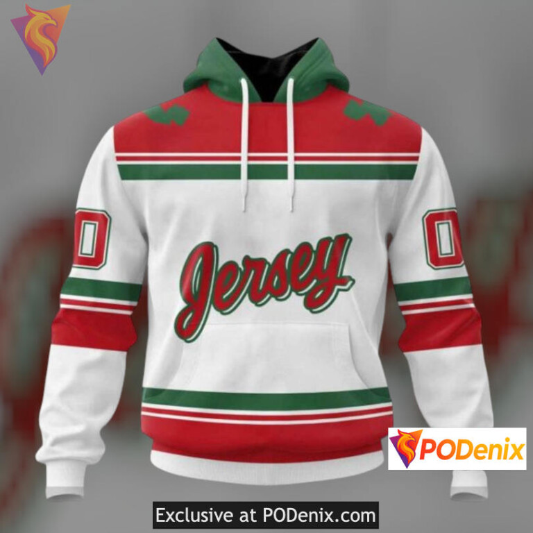 Official Team Merch 3D Design Custom Name New Jersey Devils Hoodie Apparel