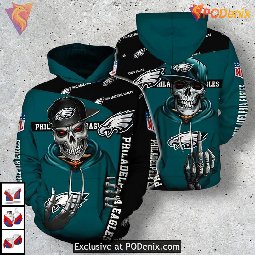 Official Teamwear Concept Philadelphia Eagles Team Hoodie Modern Zip Up Edition Official Teamwear Concept Philadelphia Eagles Team Hoodie Modern Zip Up Edition