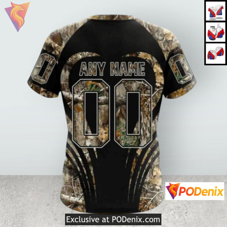 Outdoor Camo Hunting Style Colorado Avalanche Full Zip Hoodie Sweatshirt 3D - 3