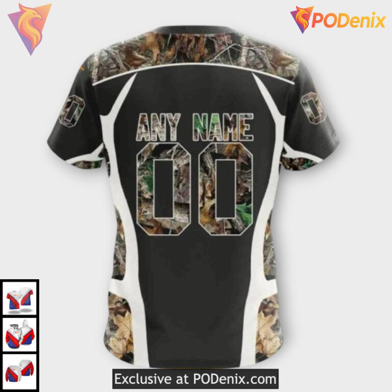 Outdoor Hunting Camo Edition Carolina Hurricanes Unisex Hoodie Custom 3D - 3