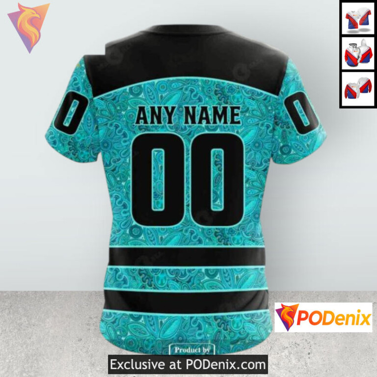 Ovarian Cancer Awareness Tribute Colorado Avalanche Hoodie For Women Custom 3D - 3