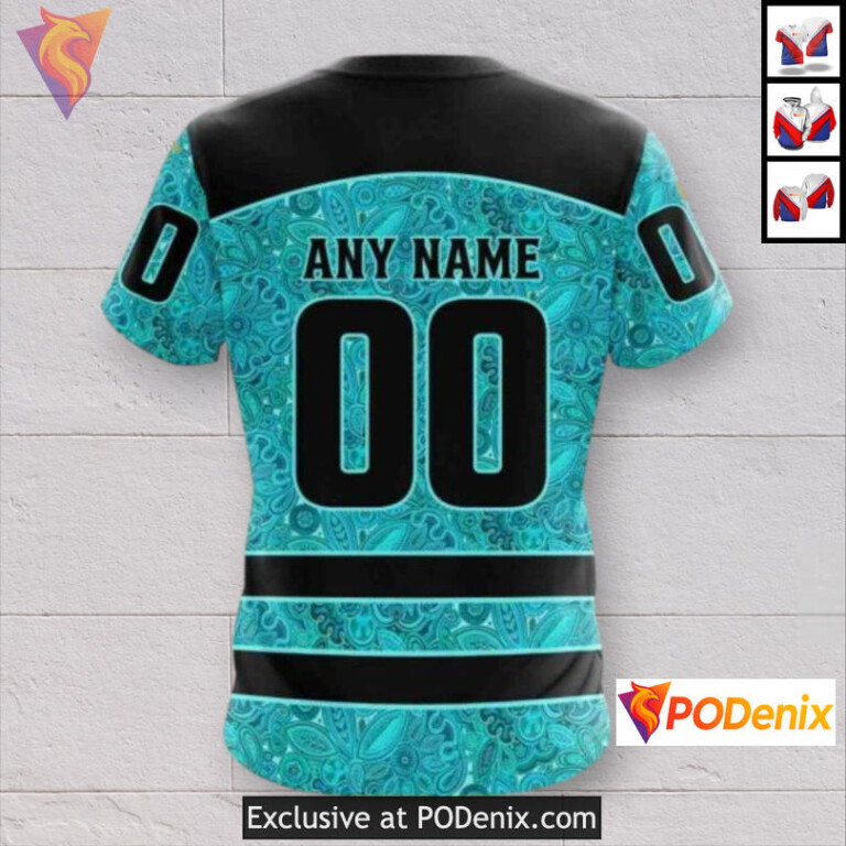 Ovarian Cancer Awareness Tribute Colorado Avalanche Mens Hoodie Custom 3D - 3