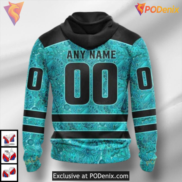 Ovarian Cancer Awareness Tribute Custom Seattle Kraken Personalized 3D Hoodie - 1