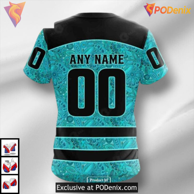 Ovarian Cancer Awareness Tribute Custom Seattle Kraken Personalized 3D Hoodie - 3