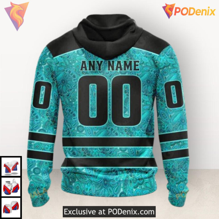 Ovarian Cancer Awareness Tribute Nashville Predators Unisex Hoodie Custom 3D - 1