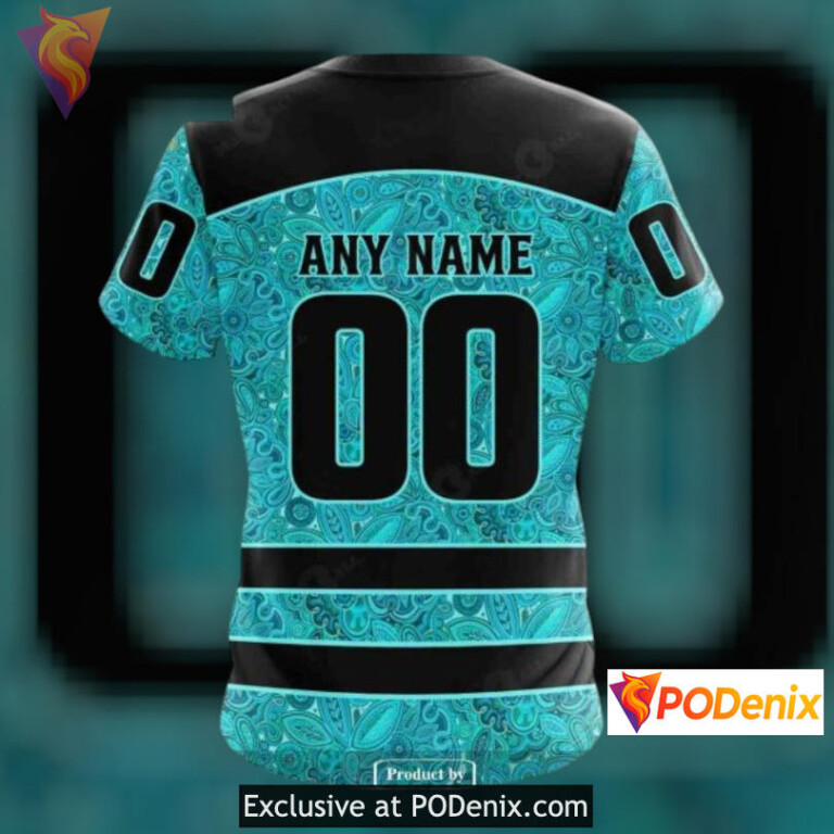 Ovarian Cancer Awareness Tribute New Jersey Devils Unisex Hoodie Custom 3D - 3