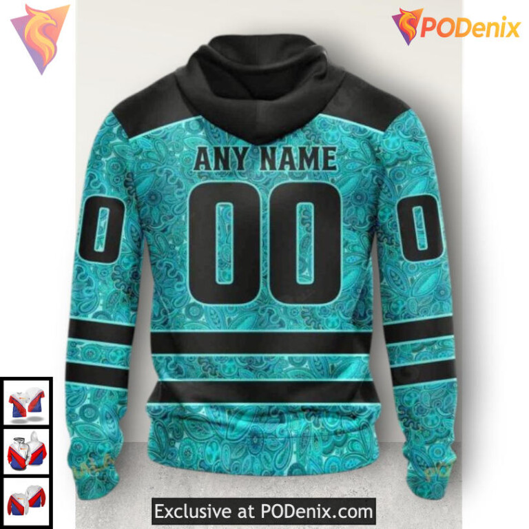 Ovarian Cancer Awareness Tribute NHL Ottawa Senators Personalized 3D Hoodie - 1