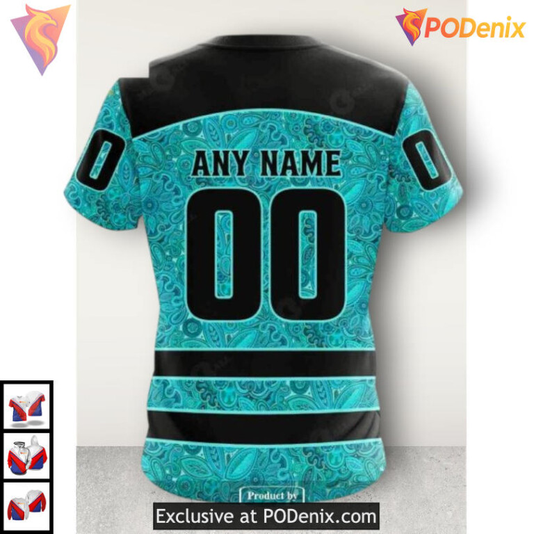 Ovarian Cancer Awareness Tribute NHL Ottawa Senators Personalized 3D Hoodie - 3