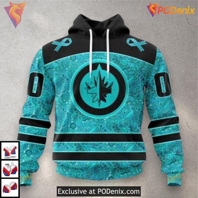 Teenage Mutant Ninja Turtles Theme Winnipeg Jets Hoodie Custom NHL 3D Design