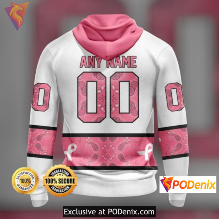 Paisley Ribbon Awareness New Jersey Devils Personalized 3D Hoodie Apparel - 1