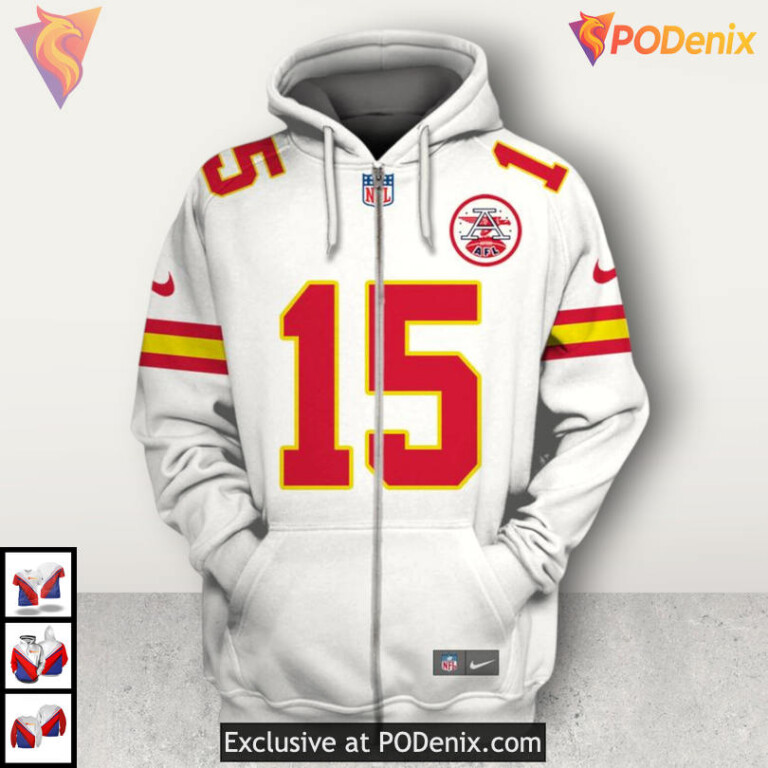 Patrick Mahomes AFC Champs Kansas City Chiefs Hoodie For Men, Red Gear Style - 1