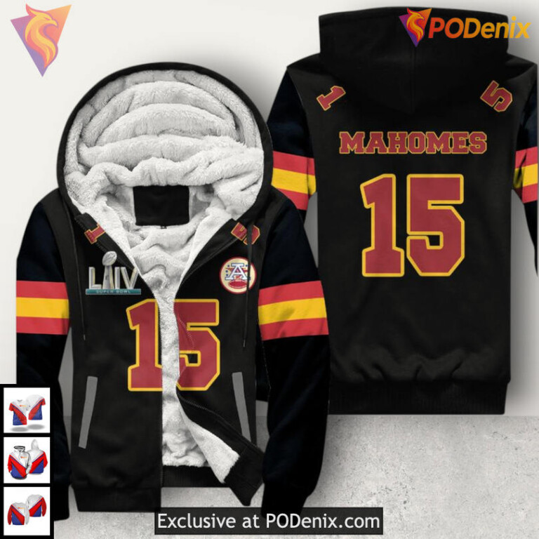 Patrick Mahomes Number 15 Kansas City Chiefs Hoodie 3D, Unisex Fan Apparel