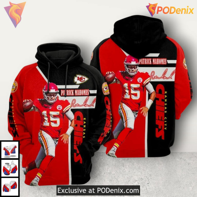 Patrick Mahomes Signature Series Kansas City Chiefs Hoodie 3D, Fan Collectors Edition