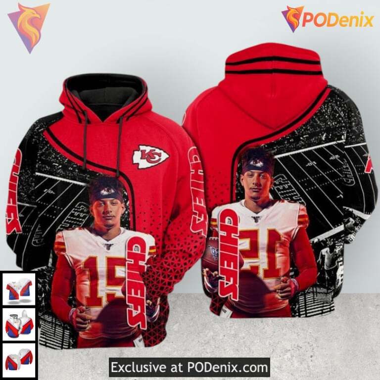 Patrick Mahomes Vintage Kc Chiefs Hoodies Womens 3D Signature Game Day Style