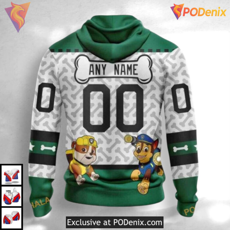 Paw Patrol Cartoon Design Dallas Stars Sweatshirt Hoodie Custom 3D Shirt - 1