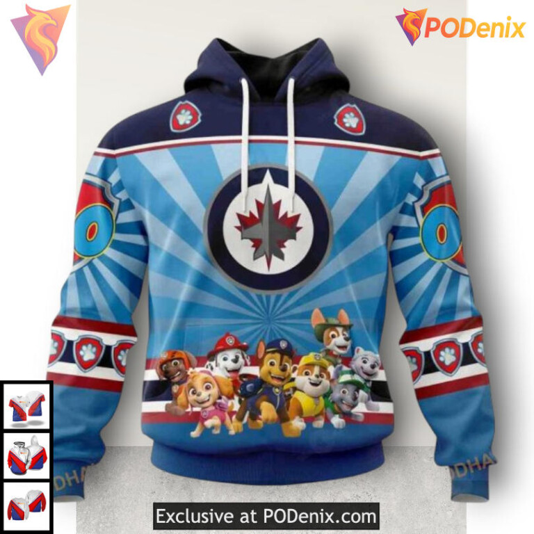 Hockey Fights Against Autism Edition Winnipeg Jets All Over Print Hoodie Custom
