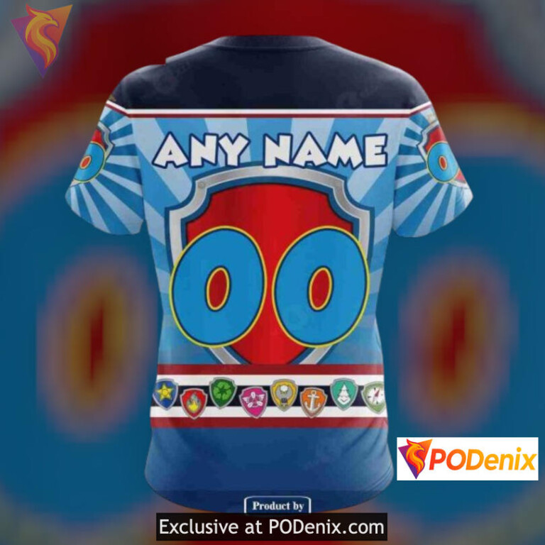 Paw Patrol Cartoon Graphic New Jersey Devils Graphic Hoodie Custom Sweatshirt - 4