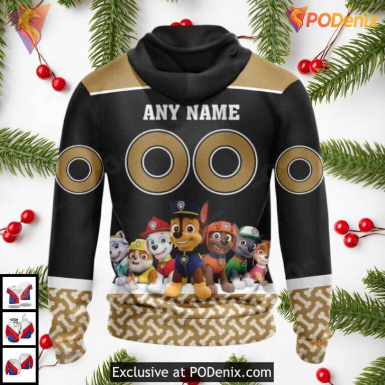 Paw Patrol Cartoon Graphic Personalized Ottawa Senators Hoodie 3D NHL Edition - 1