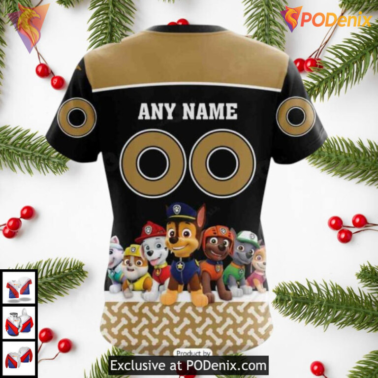 Paw Patrol Cartoon Graphic Personalized Ottawa Senators Hoodie 3D NHL Edition - 3