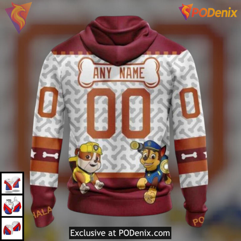 Paw Patrol Cartoon Inspired Arizona Coyotes Mens Hoodie Kids Edition - 1