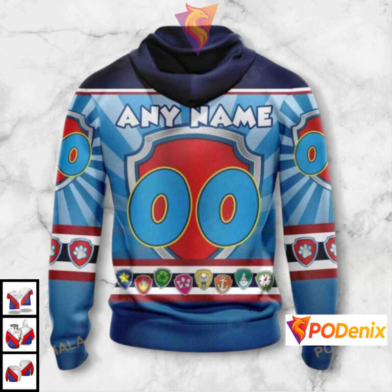 Paw Patrol Cartoon Style Custom Vintage Pittsburgh Penguins Hoodie NHL 3D - 1