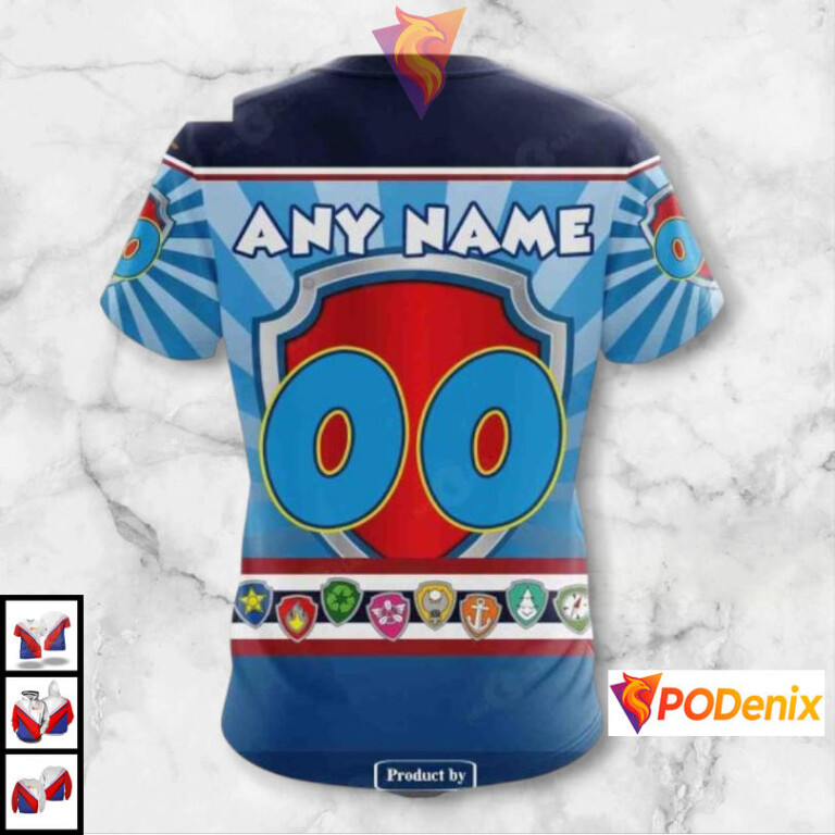 Paw Patrol Cartoon Style Custom Vintage Pittsburgh Penguins Hoodie NHL 3D - 3