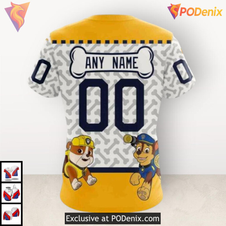 Paw Patrol Cartoon Style Nashville Predators 3D Hoodie Custom Fan Apparel - 3