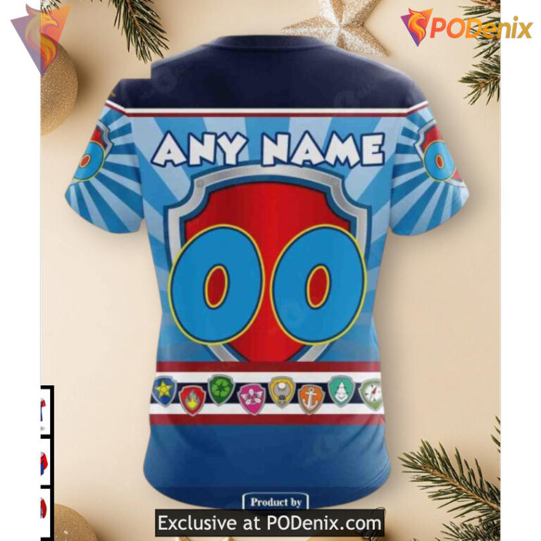 Paw Patrol Cartoon Theme Custom NHL Seattle Kraken Zip Up Hoodie 3D - 3