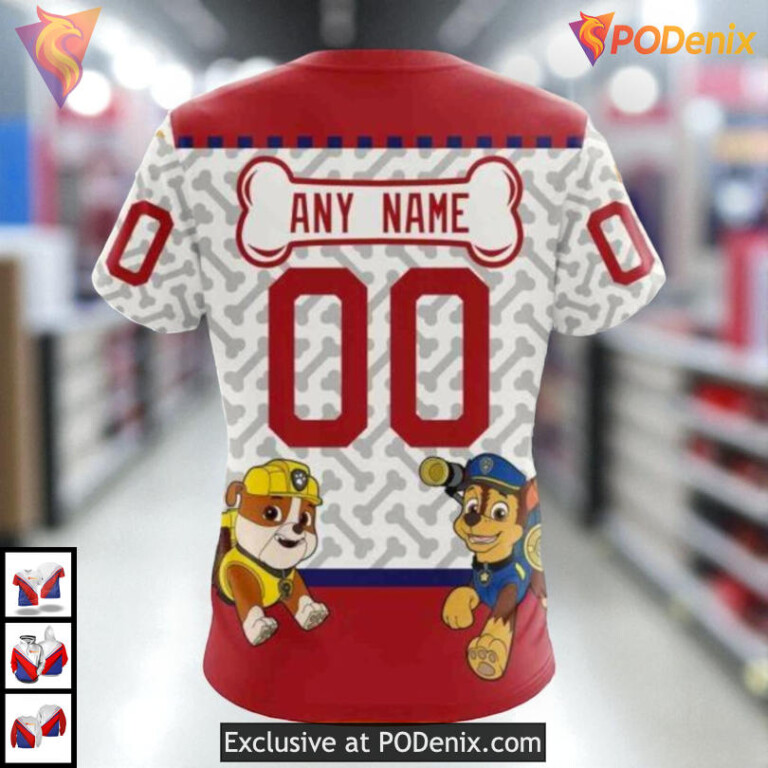 Paw Patrol Cartoon Theme NHL Montreal Canadiens 3D Hoodie Sweatshirt - 3