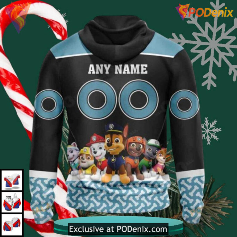 Paw Patrol Cartoon Theme Personalized Seattle Kraken 3D Hoodie Custom Design - 1