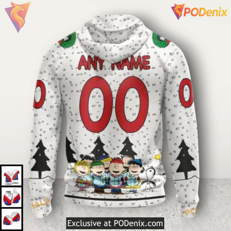 Peanuts Comic Inspired Design Carolina Hurricanes Personalized 3D Hoodie Sweatshirt - 1