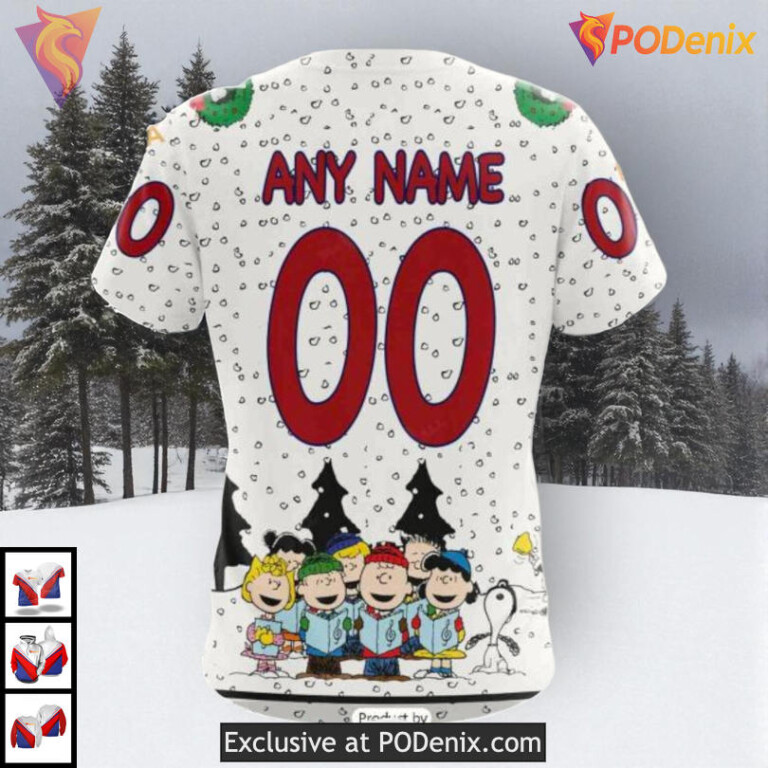 Peanuts Snoopy Cartoon Design Personalized Montreal Canadiens Full Print Hoodie 3D - 3