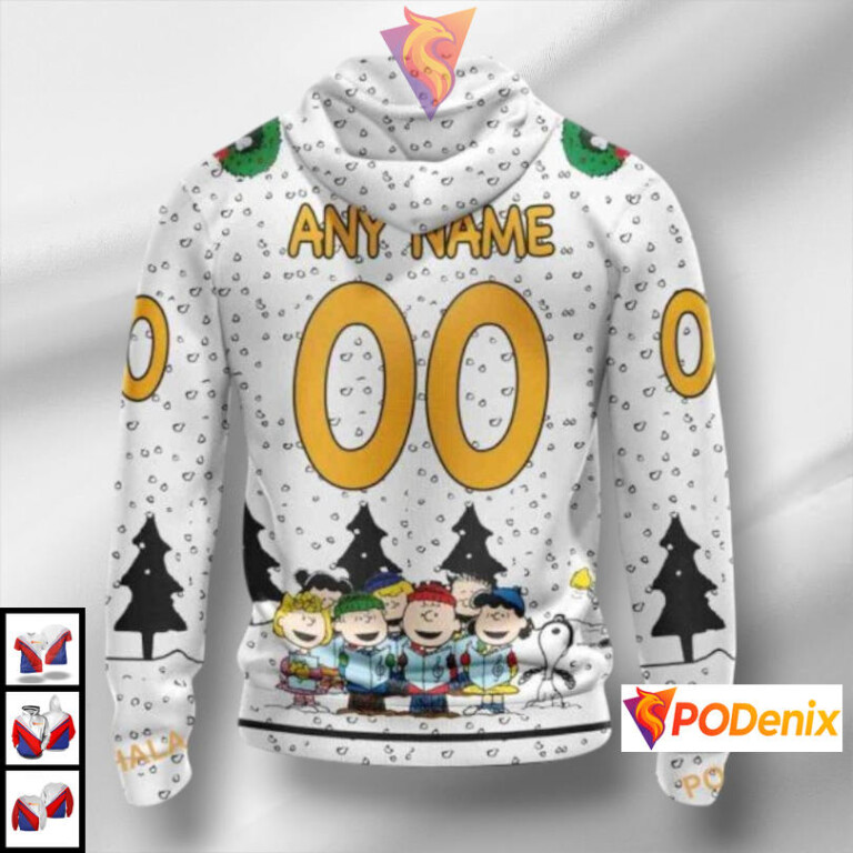 Peanuts Snoopy Cartoon Graphic NHL Pittsburgh Penguins Womens Hoodie 3D Apparel - 1