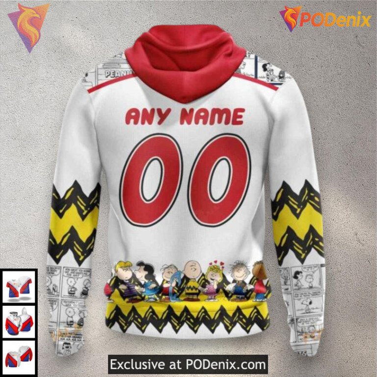 Peanuts Snoopy Fan Edition Vintage Carolina Hurricanes Hoodie Shirt 3D - 1