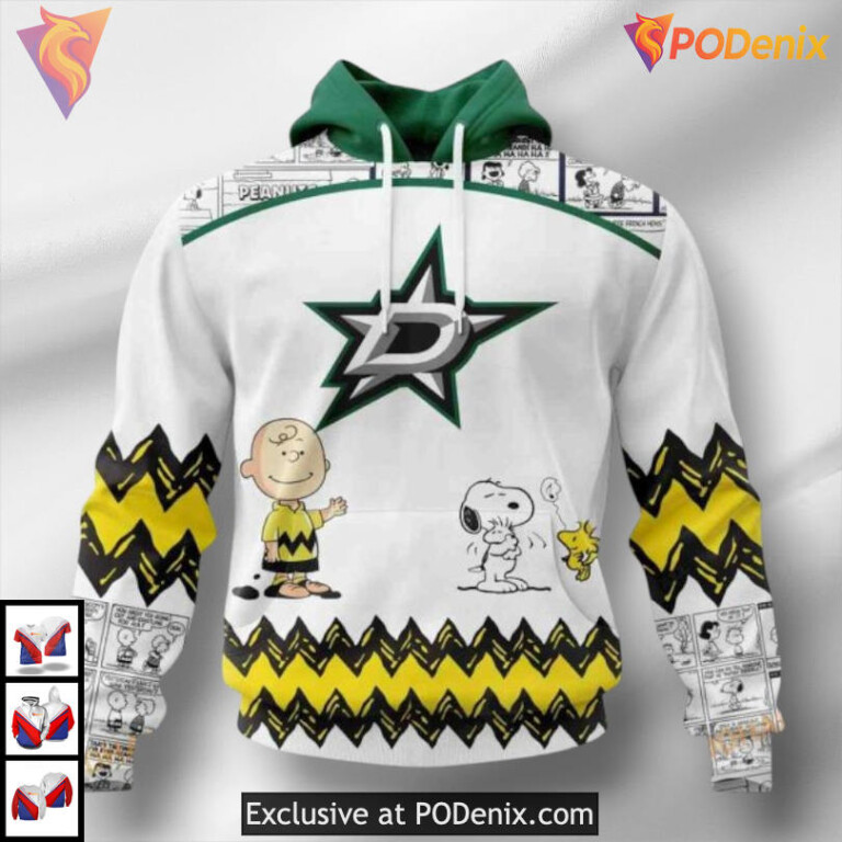 Peanuts Snoopy Gift Edition Dallas Stars Winter Hoodie Personalized 3D Hoodie