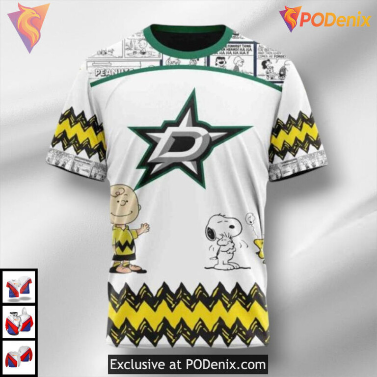 Peanuts Snoopy Gift Edition Dallas Stars Winter Hoodie Personalized 3D Hoodie - 2