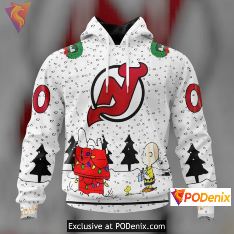 Peanuts Snoopy Gift Edition New Jersey Devils Kids Hoodie Custom Hoodie 3D