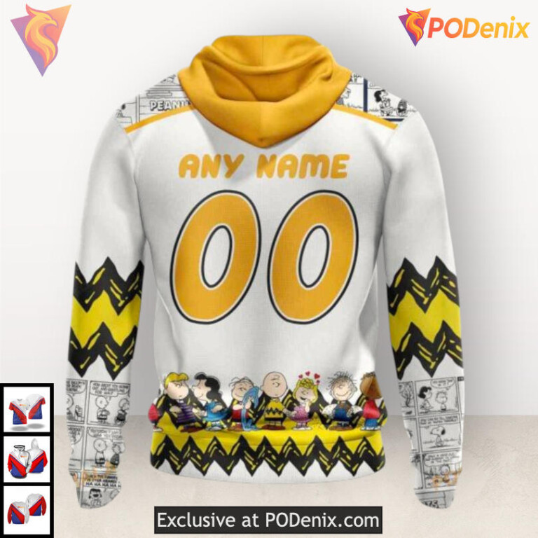 Peanuts Snoopy Gift Edition Personalized Nashville Predators Holiday Hoodie 3D - 1