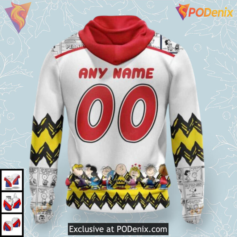 Peanuts Snoopy Graphic Personalized Calgary Flames Hoodie 3D Sweatshirt - 1