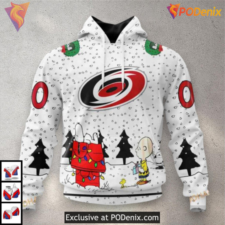 Peanuts Snoopy Inspired Artwork Carolina Hurricanes Personalized 3D Hoodie Custom